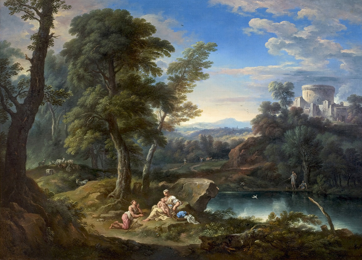 Tavella_Paesaggio boscoso presso uno stagno_rid.jpg